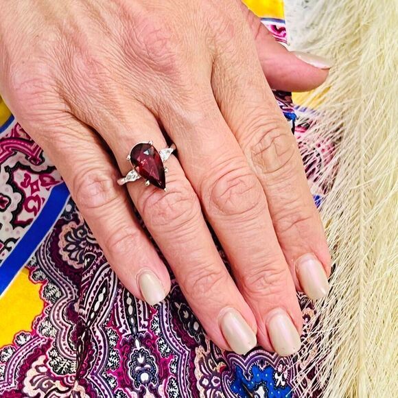 Natural Tourmaline Diamond Ring Size 7 14k WGold 4.8 TCW Certified $5,975 219121 - Picture 14 of 16